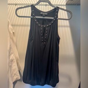 INC International Concepts black studded tank top